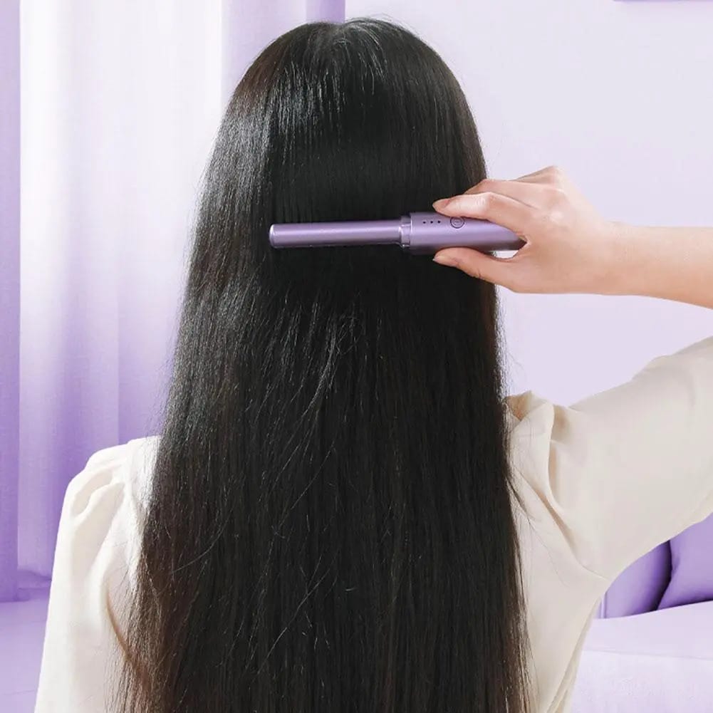 RechargeGlow-Cordless Hair Straightener Brush